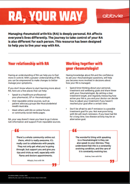 RA, your way tip sheet RA, your way tip sheet